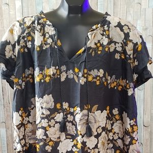 Old Navy Plus flutter sleeve peasant top sz 4x